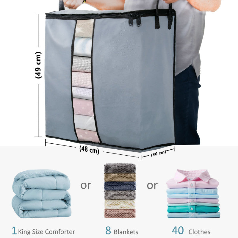 Jumbo Size Multipurpose Storage Bag & Organiser for Clothes & Blanket
