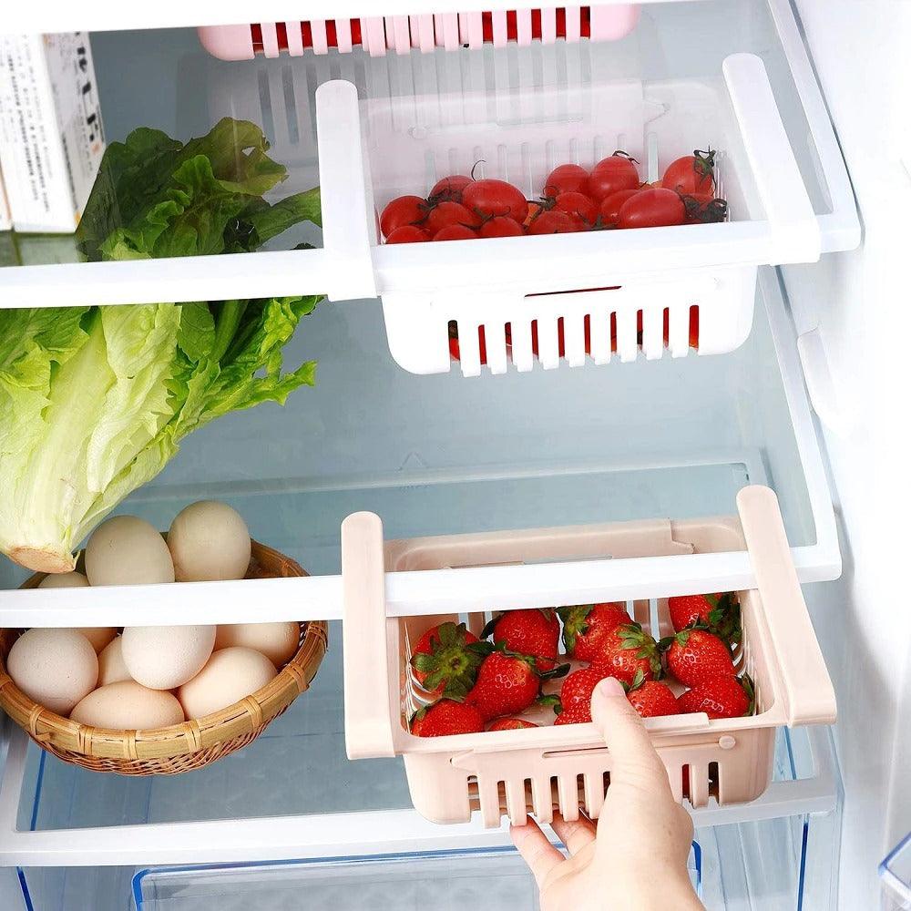 Adjustable Fridge Storage Basket